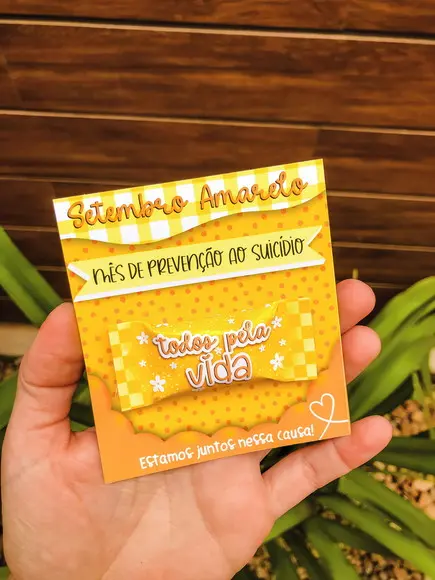 Card com Balinha- SETEMBRO AMARELO