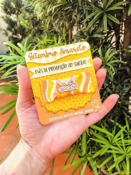 Card com Balinha- SETEMBRO AMARELO