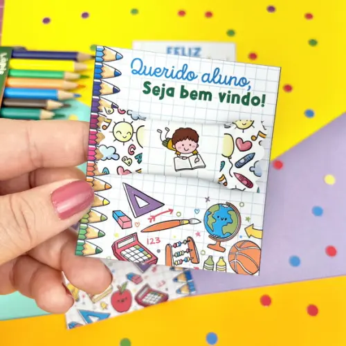 Card com Balinha- Volta as Aulas