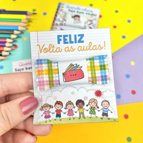 Card com Balinha- Volta as Aulas