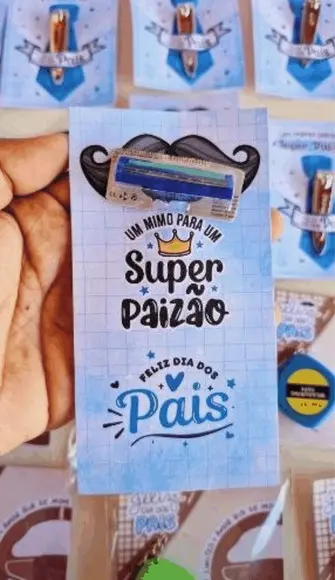 Card com Barbeador- Dia dos Pais