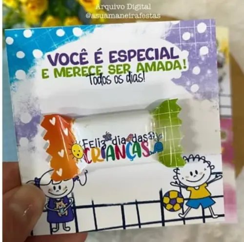 Card com Bis- Dia das Crianças
