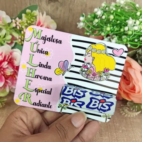 Card com Bis- Dia da Mulher