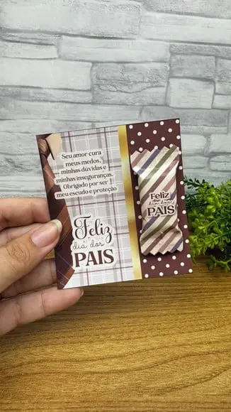 Card com Bis- Dia dos Pais