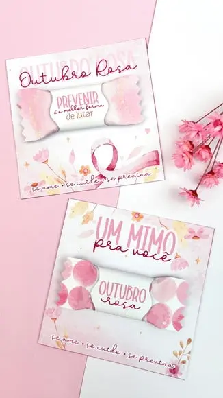 Card com Bis- Outubro Rosa