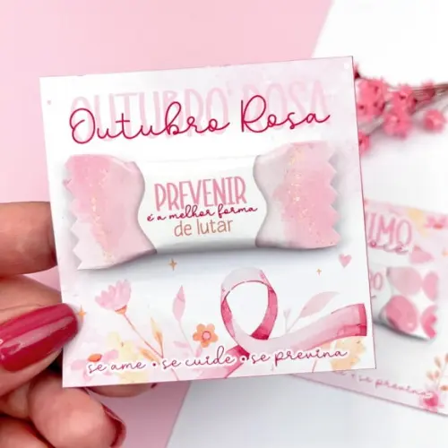 Card com Bis- Outubro Rosa