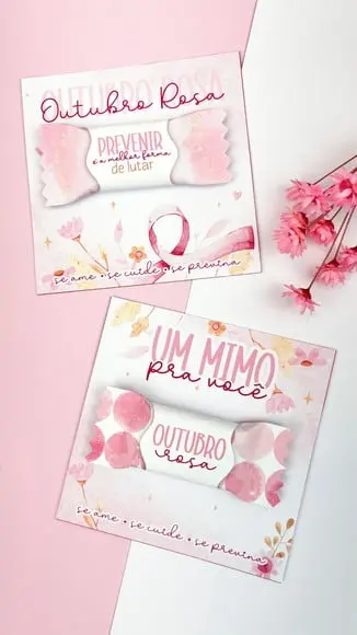Card com Bis- Outubro Rosa