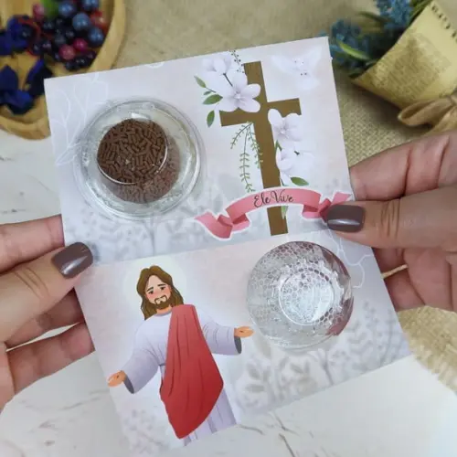Card com Blister (suporte para Doce)- Páscoa