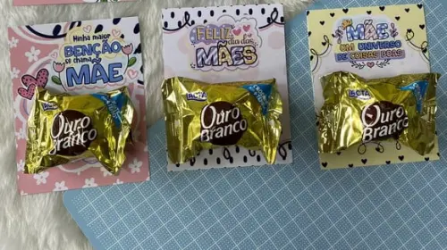Card com Bombom- Dia das Mães