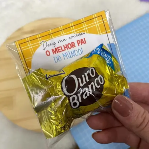 Card com Bombom- Dia dos Pais