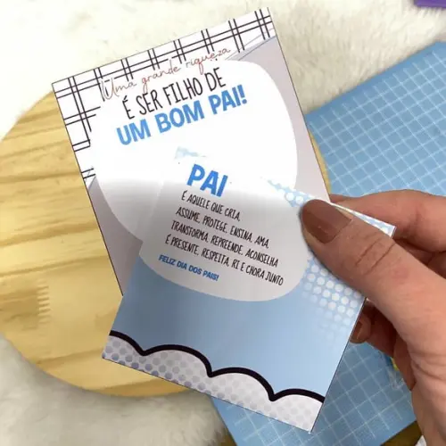 Card com Bombom- Dia dos Pais