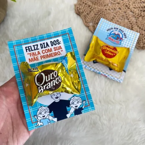 Card com Bombom- Dia dos Pais