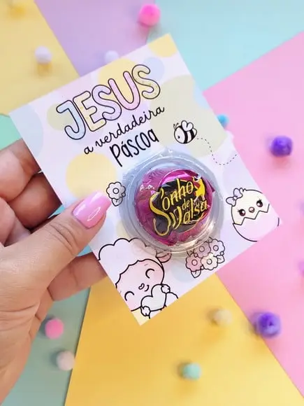 Card com Bombom- Páscoa