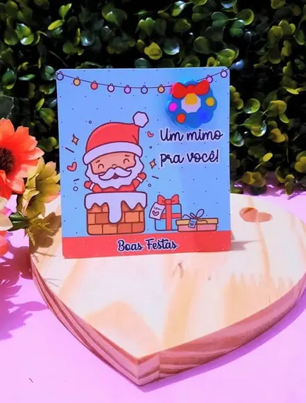 Card com Borracha- Natal