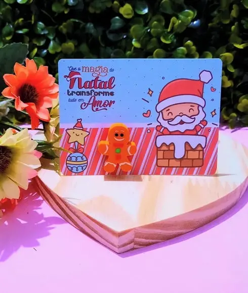 Card com Borracha- Natal