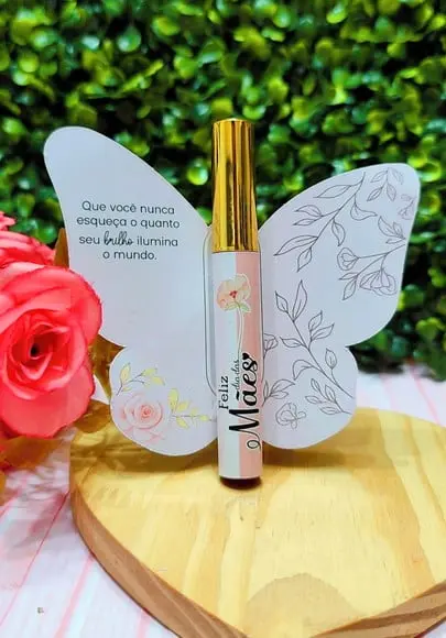 Card com Brilho Labial- Dia das Mães
