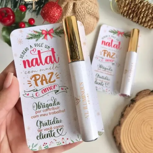 Card com Brilho Labial- Mimo Natal