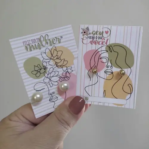 Card com Brinco -dia da Mulher