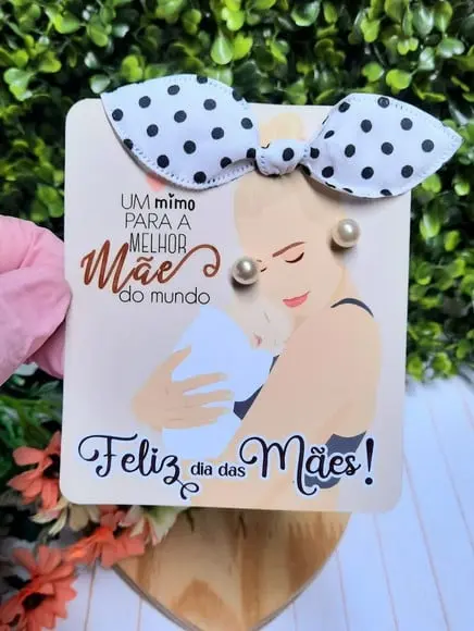 Card com Brinco e Xuxinha- Dia das Mães