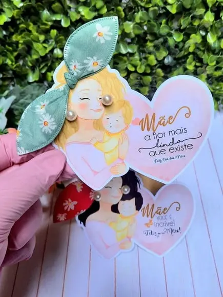 Card com Brinco e Xuxinha- Dia das Mães