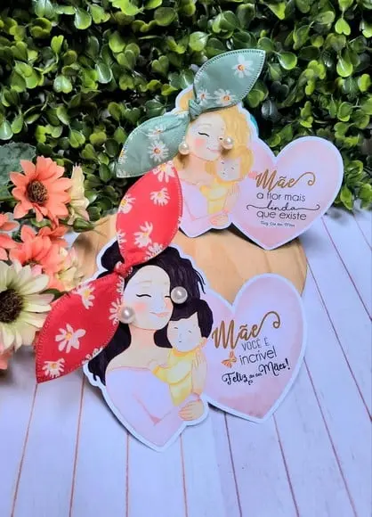 Card com Brinco e Xuxinha- Dia das Mães