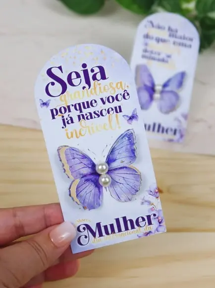 Card com Brinco- Dia da Mulher