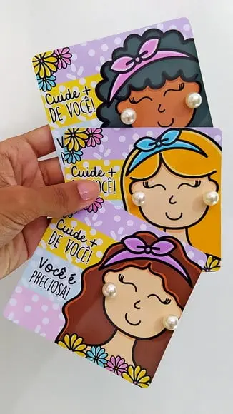 Card com Brinco- Dia da Mulher