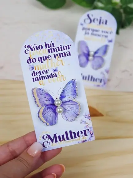 Card com Brinco- Dia da Mulher