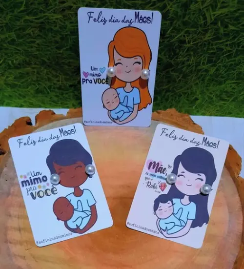 Card com Brinco- Dia das Mães
