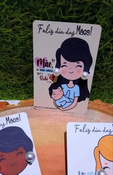 Card com Brinco- Dia das Mães
