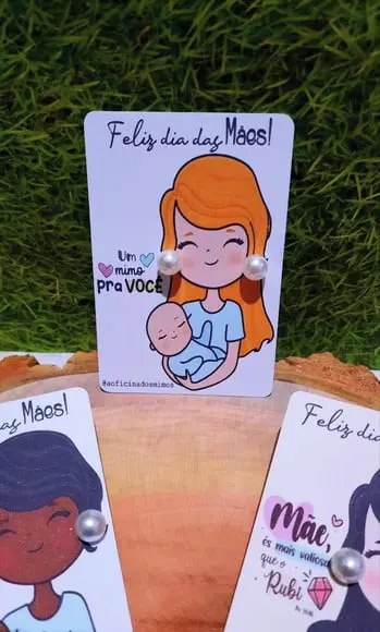 Card com Brinco- Dia das Mães
