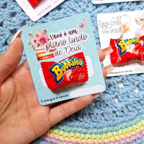 Card com Bubbaloo- Dia da Mulher