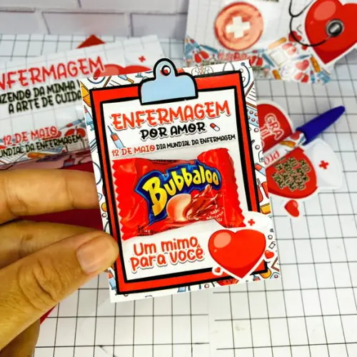 Card com Bubbaloo- Enfermagem