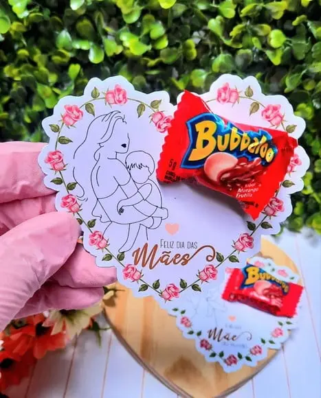 Card com Bubbaloo- Dia das Mães