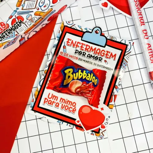 Card com Bubbaloo- Enfermagem