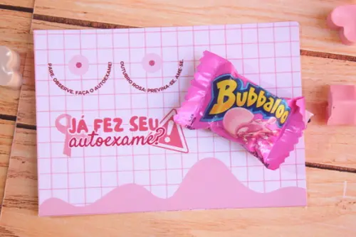 Card com Bubbaloo- Outubro Rosa