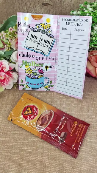 Card com Café/cappucino 20g- Dia da Mulher