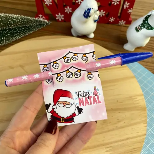 Card com Caneta- Natal