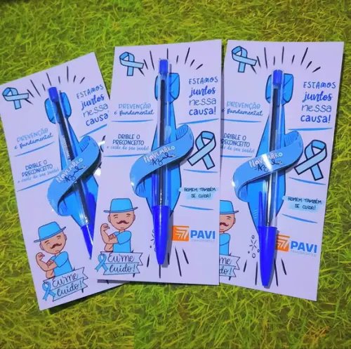 Card com Caneta- Novembro Azul