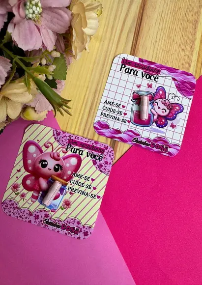 Card com Cápsula Frase- Outubro Rosa