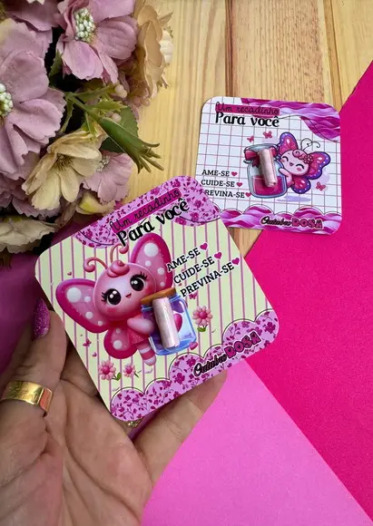 Card com Cápsula Frase- Outubro Rosa