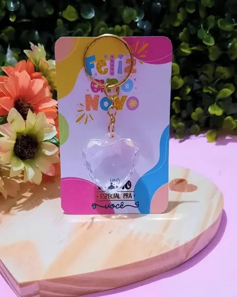 Card com Chaveirinho- Ano Novo