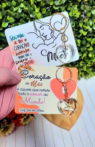 Card com Chaveirinho- Dia das Mães