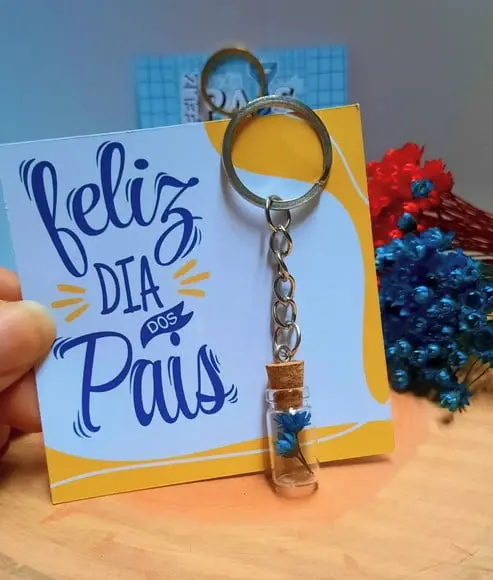 Card com Chaveirinho- Dia dos Pais