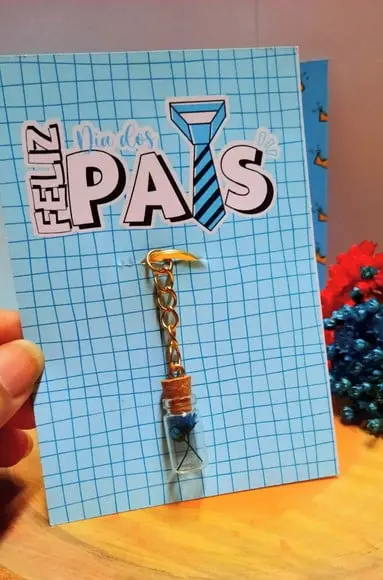 Card com Chaveirinho- Dia dos Pais