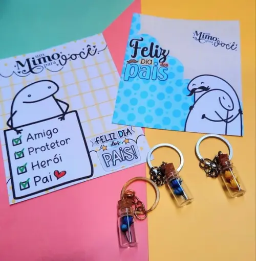 Card com Chaveirinho- Dia dos Pais