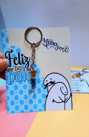 Card com Chaveirinho- Dia dos Pais