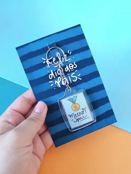 Card com Chaveirinho- Dia dos Pais
