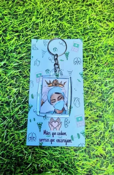 Card com Chaveirinho- Enfermagem