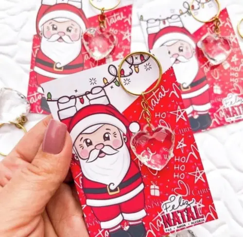 Card com Chaveirinho- Mimo de Natal